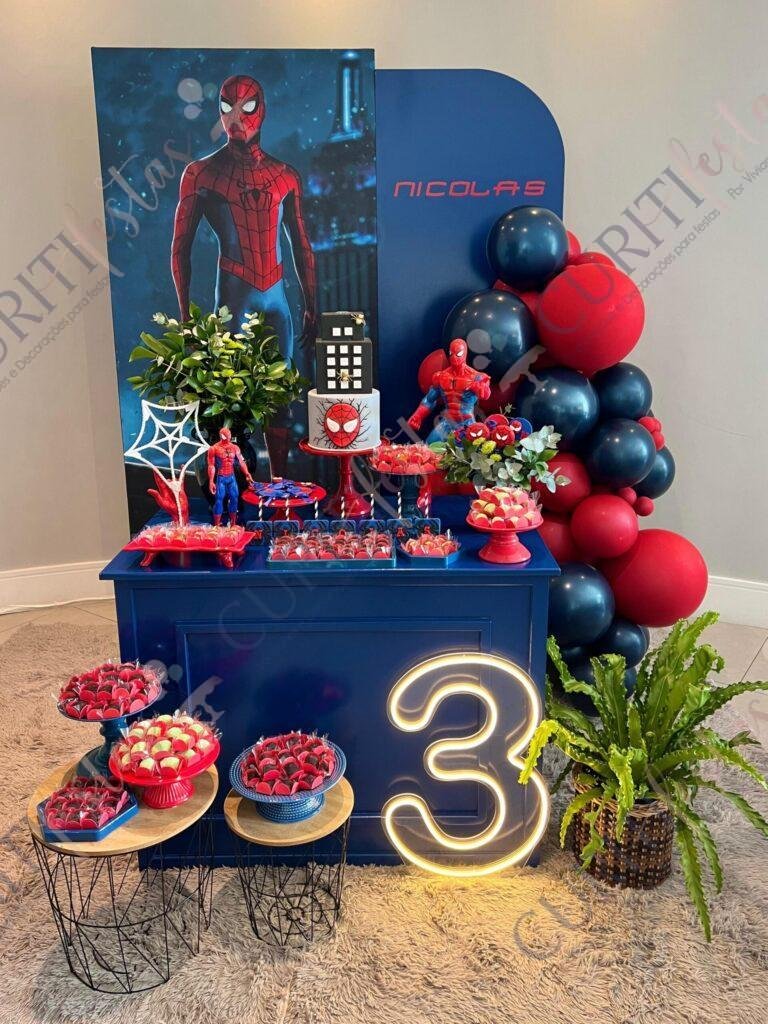 decoração simples do homem-aranha