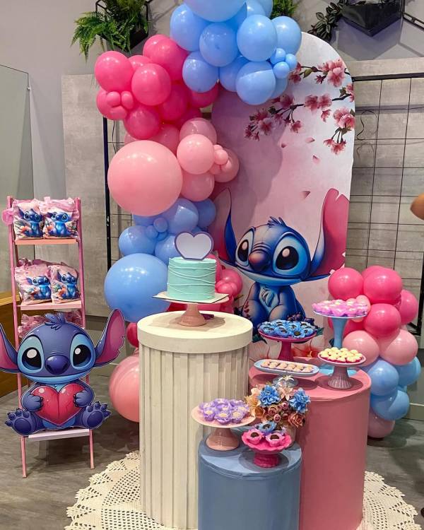 ideias criativas decoração stitch barata