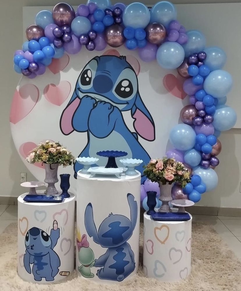 ideias criativas decoração stitch barata