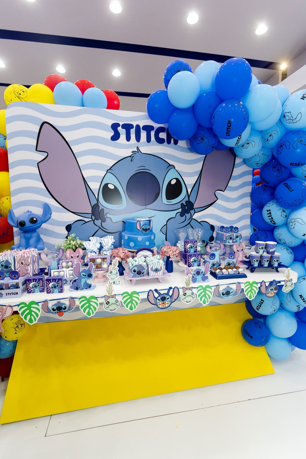 como fazer orelhas stitch balões