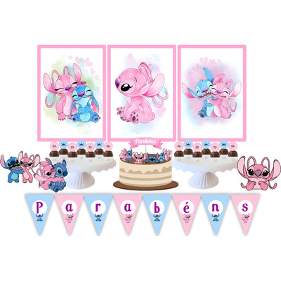 ideias criativas decoração stitch barata