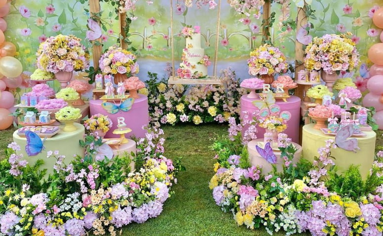 decoração jardim encantado para 1 ano