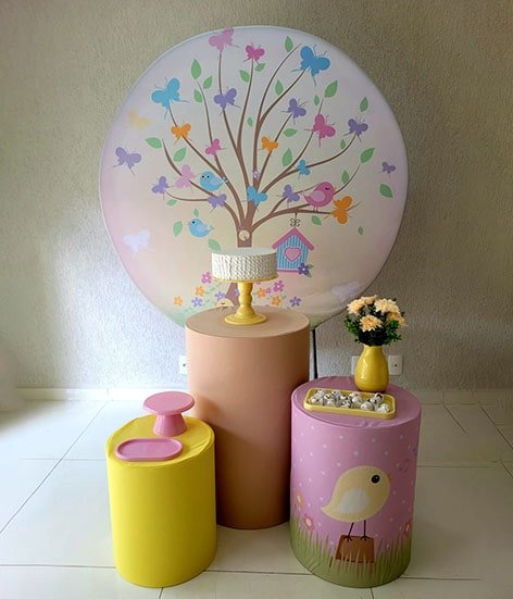 decoração jardim encantado ao ar livre