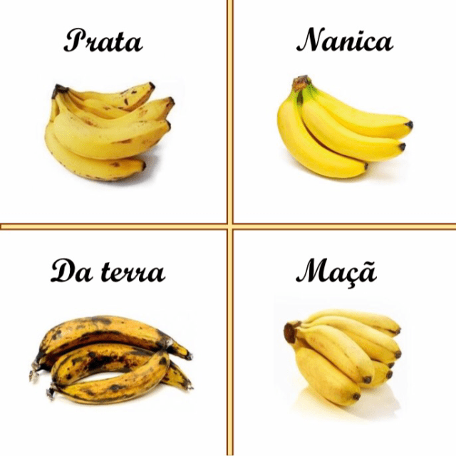 diferença entre banana prata e nanica
