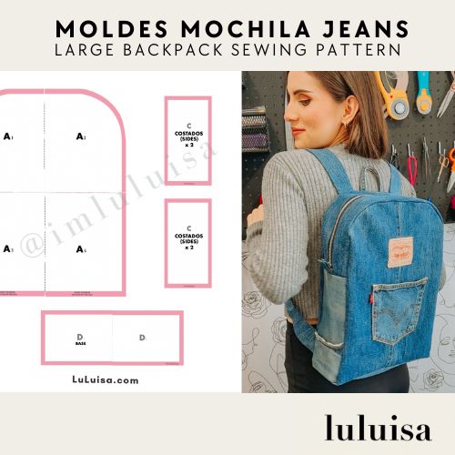 diy mochila jeans