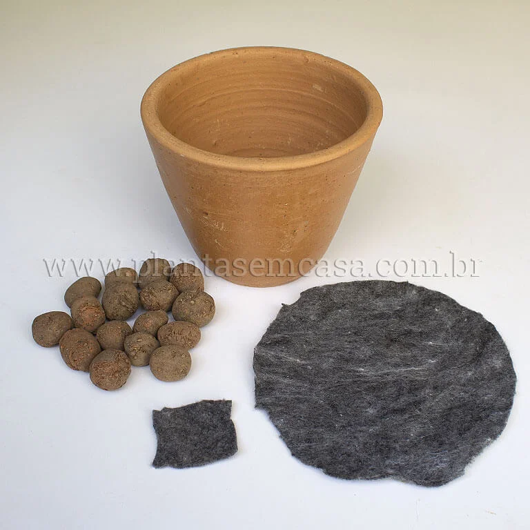 drenagem para vasos e canteiros