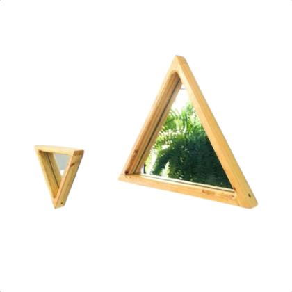 espelho triangular acrílico ou vidro qual melhor