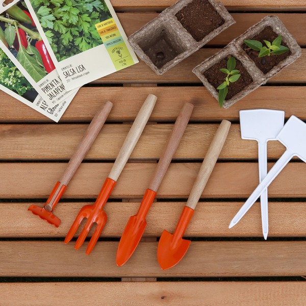 kit ferramentas jardinagem iniciante