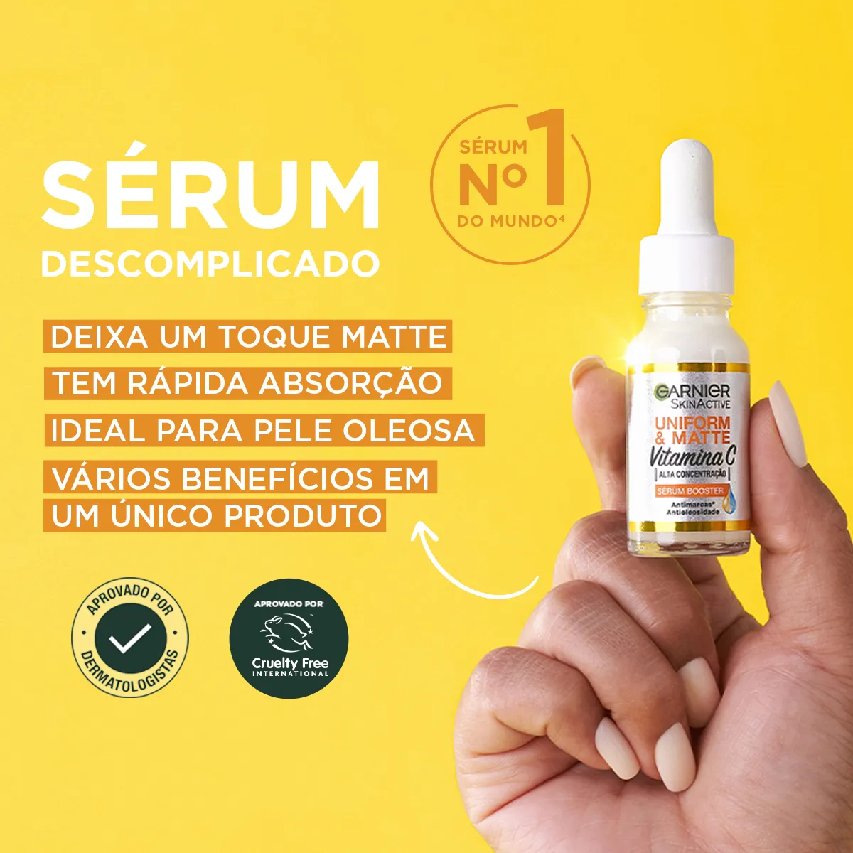 Como o Sérum Garnier Uniform & Matte Combate Manchas