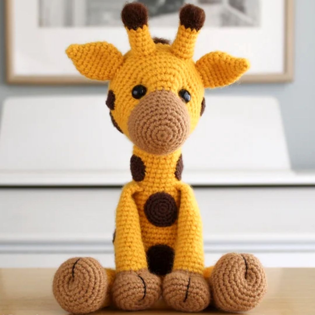 girafa de croche amigurumi receita