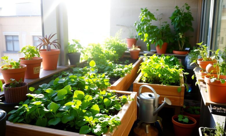 horta em escritórios