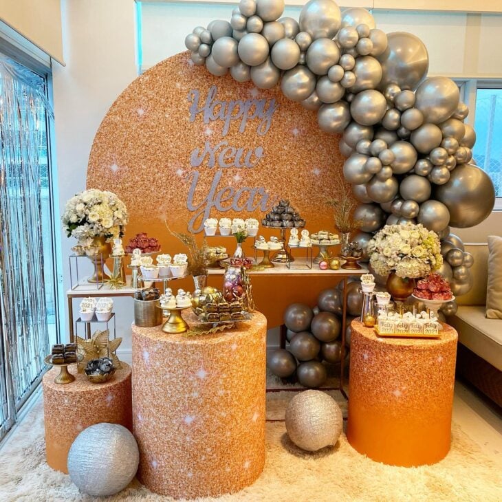 decoração ano novo barata e elegante