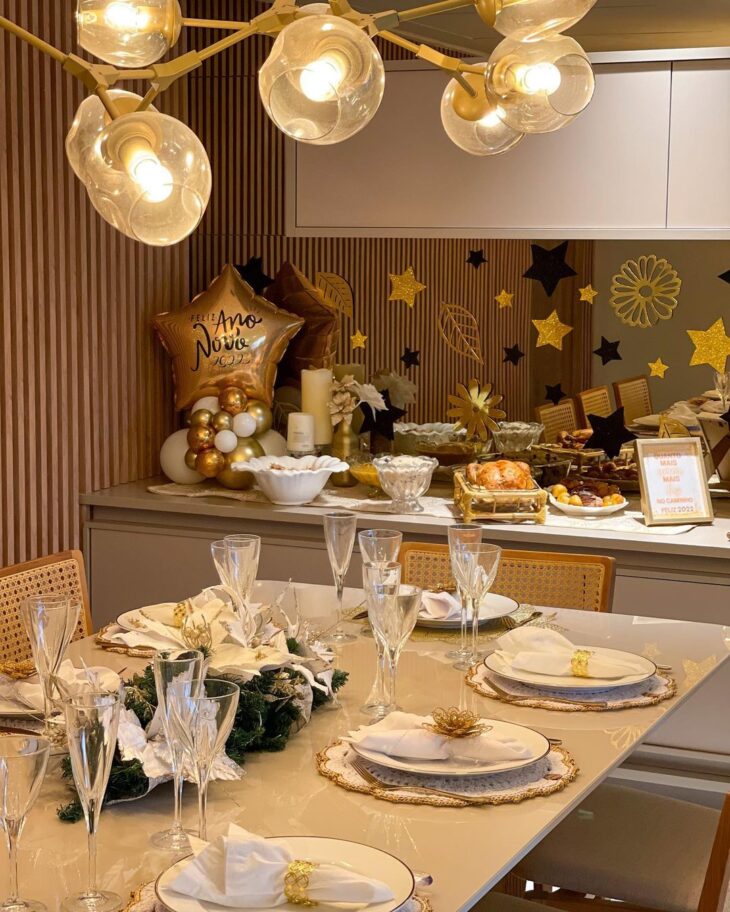 ideia de decoração ano novo