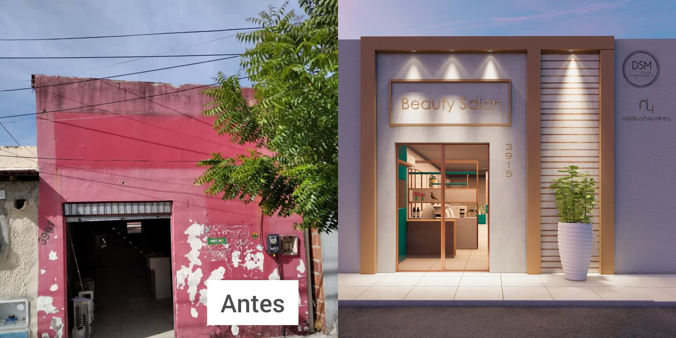 ideias de decoração para salao de beleza pequeno