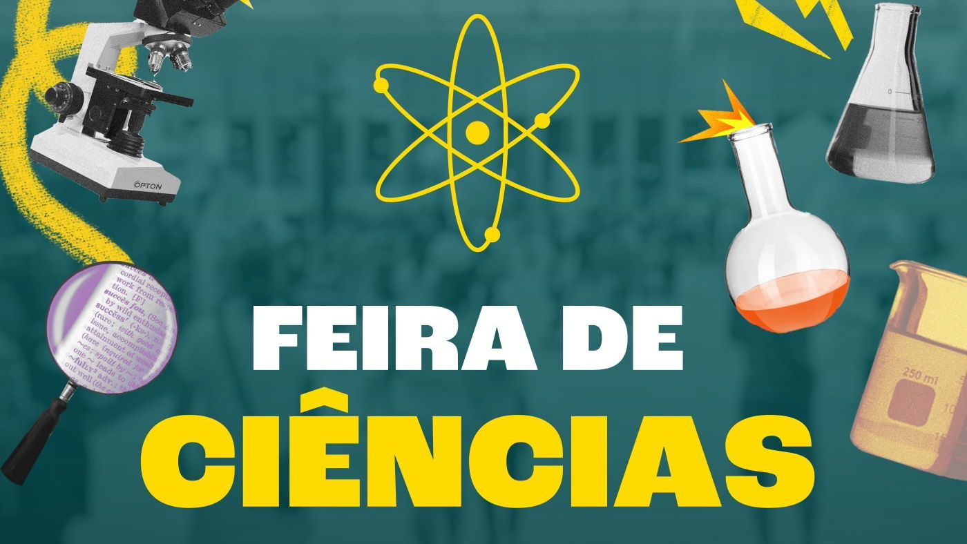 decoração estande feira química ensino médio