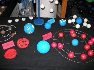 decoração estande feira química ensino médio