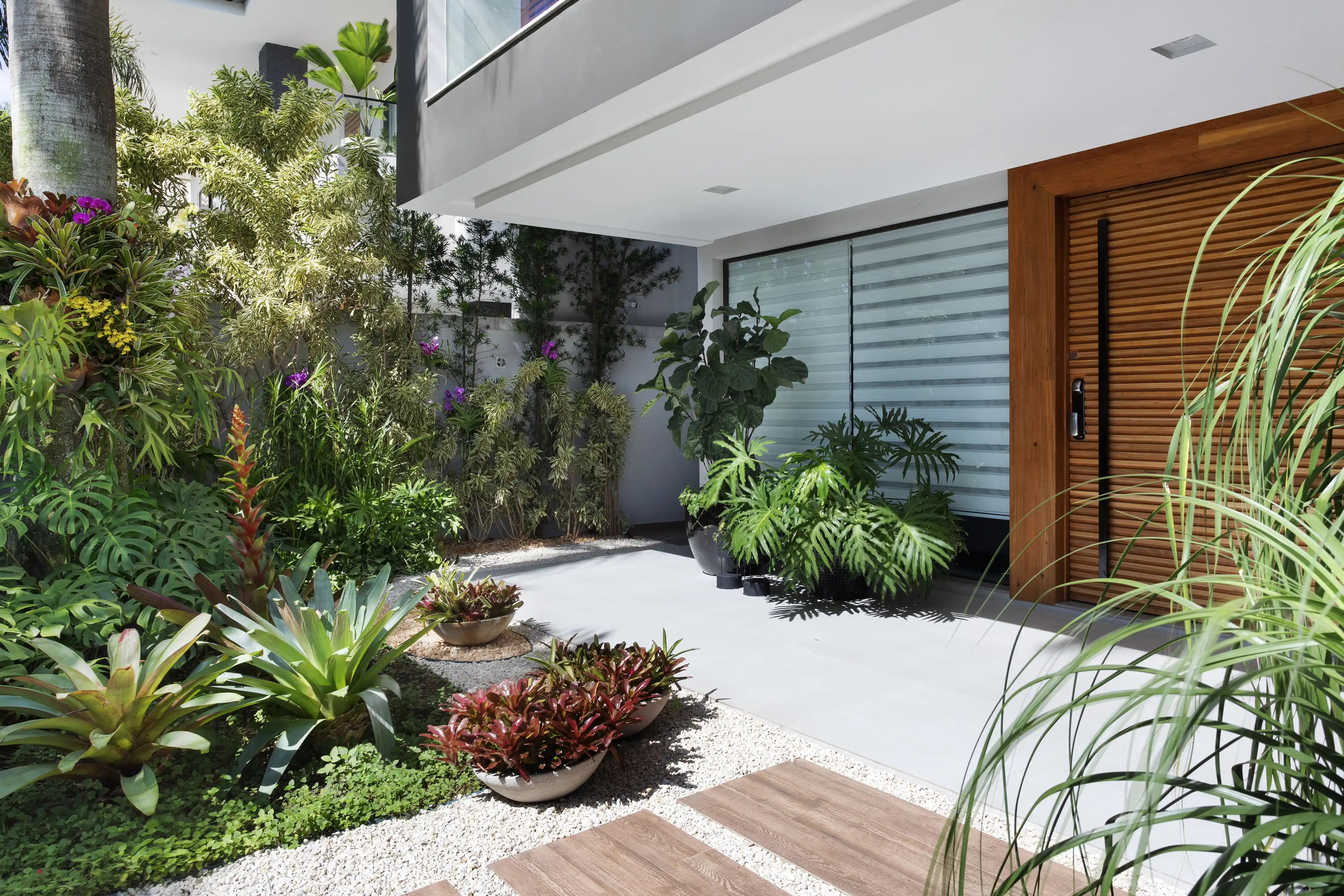 jardim em vasos pequenos
