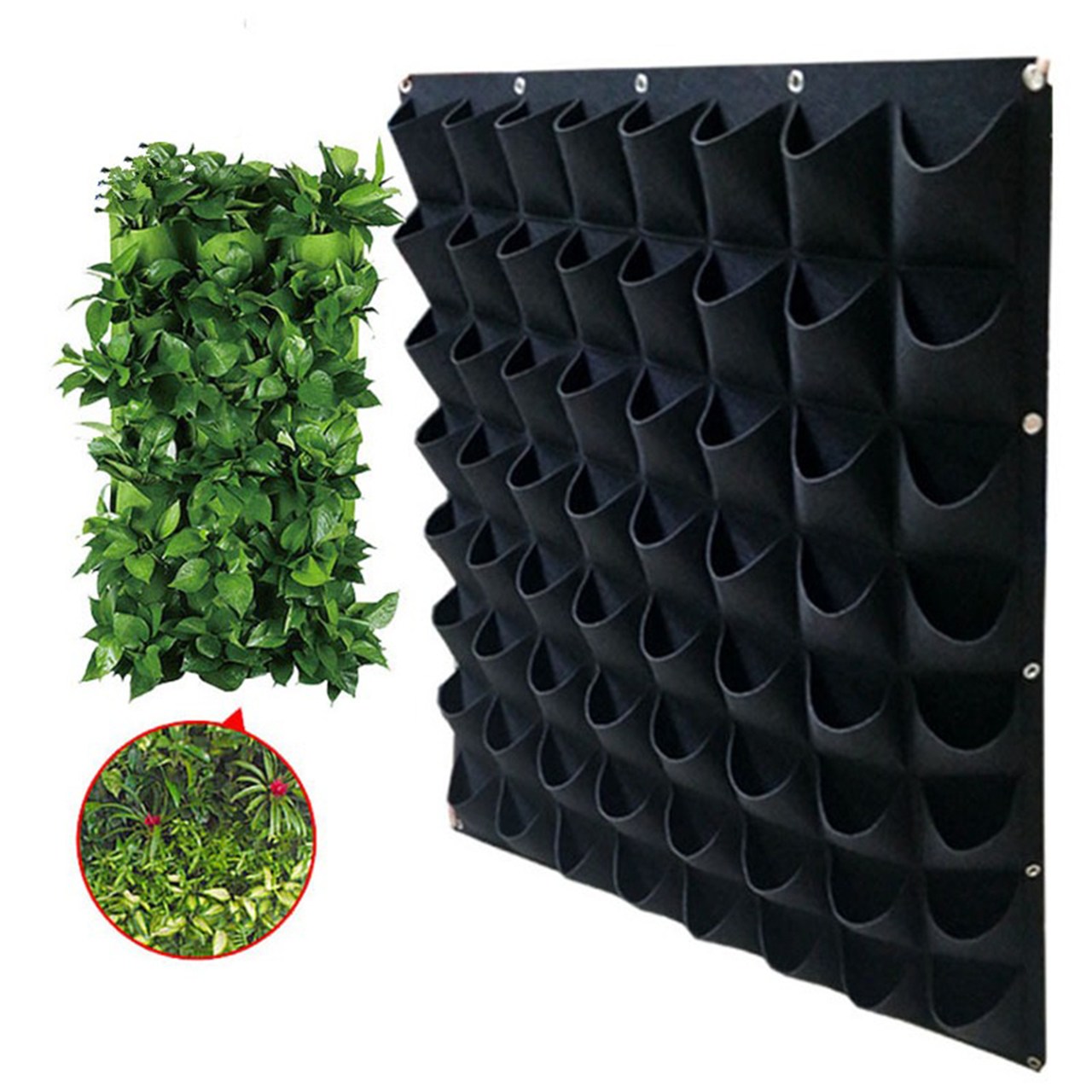 Jardineira de parede com sistema de irrigação
