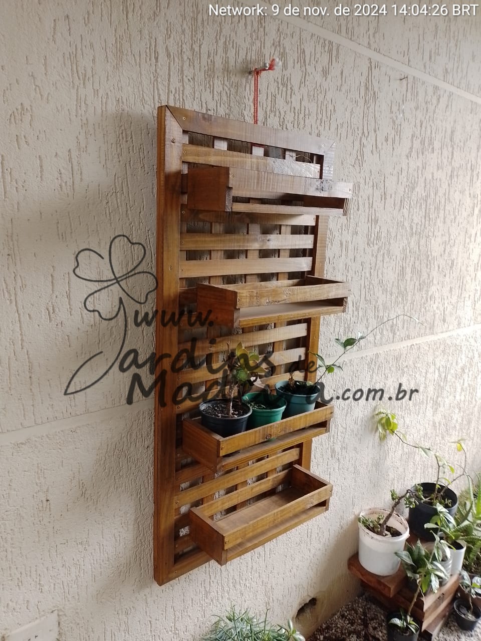 Jardineira de parede para orquídeas