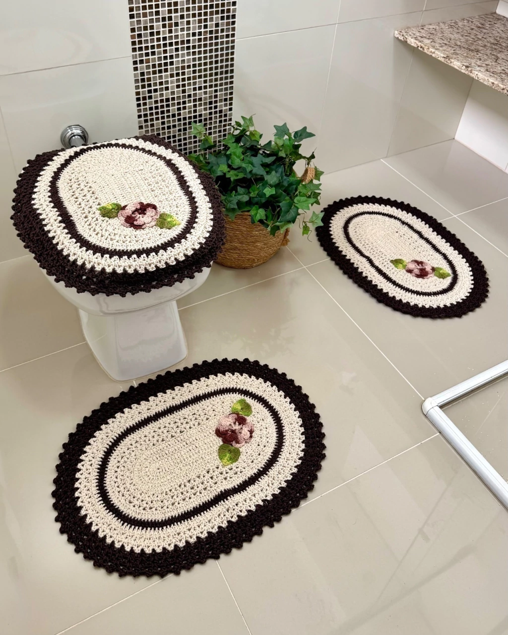 como evitar erros ao ler grafico de croche para banheiro