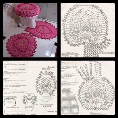 como evitar erros ao ler grafico de croche para banheiro