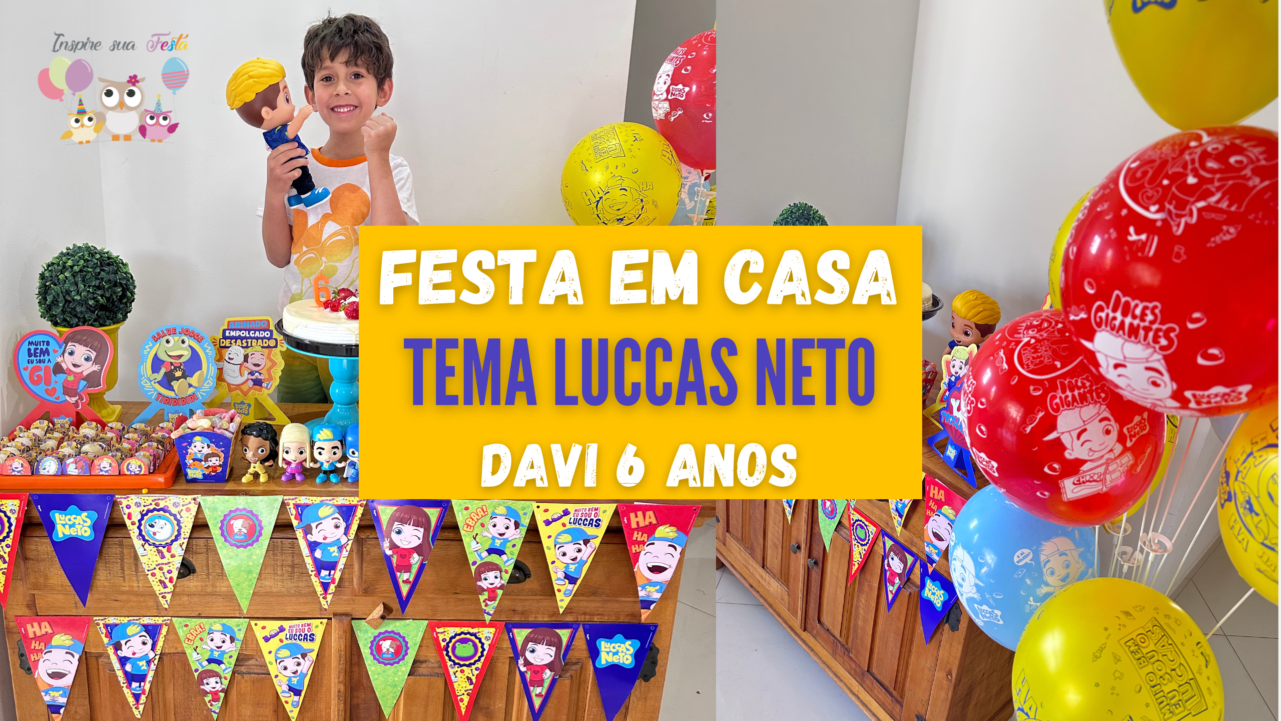 ideias criativas kit decoração aniversário infantil
