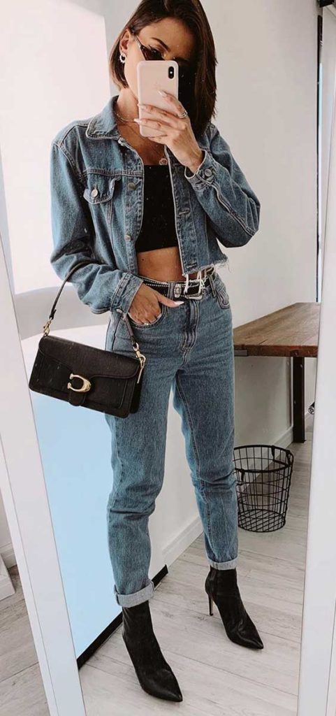 look balada com calça jeans gastando pouco