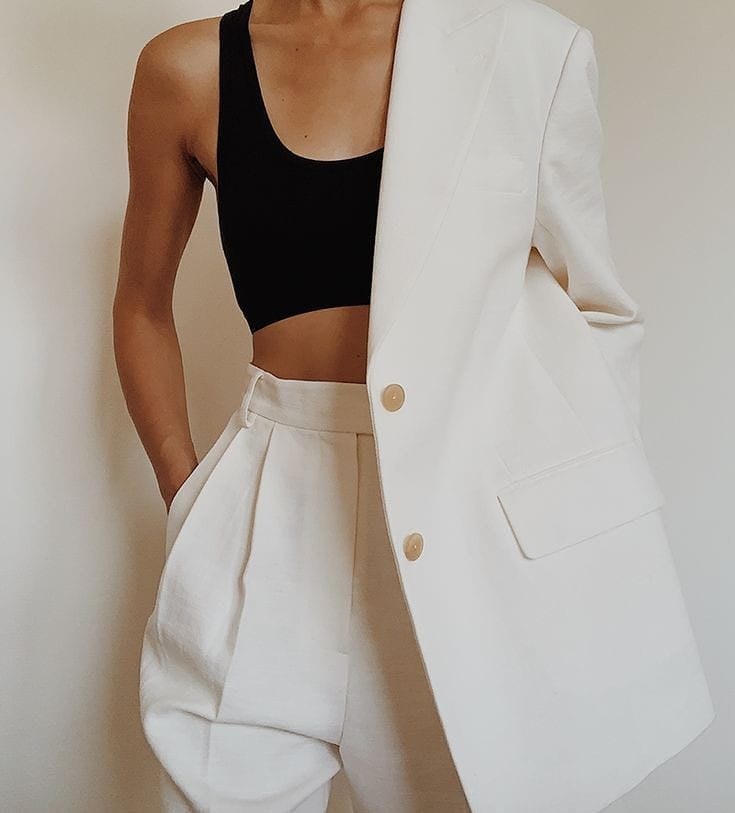 blazer branco vs blazer preto qual escolher para noite