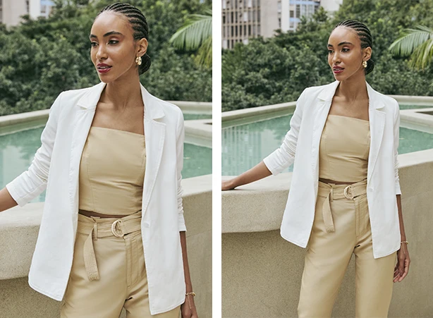 blazer branco barato onde comprar para noite