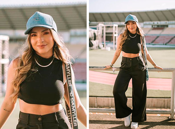 looks com bone preto