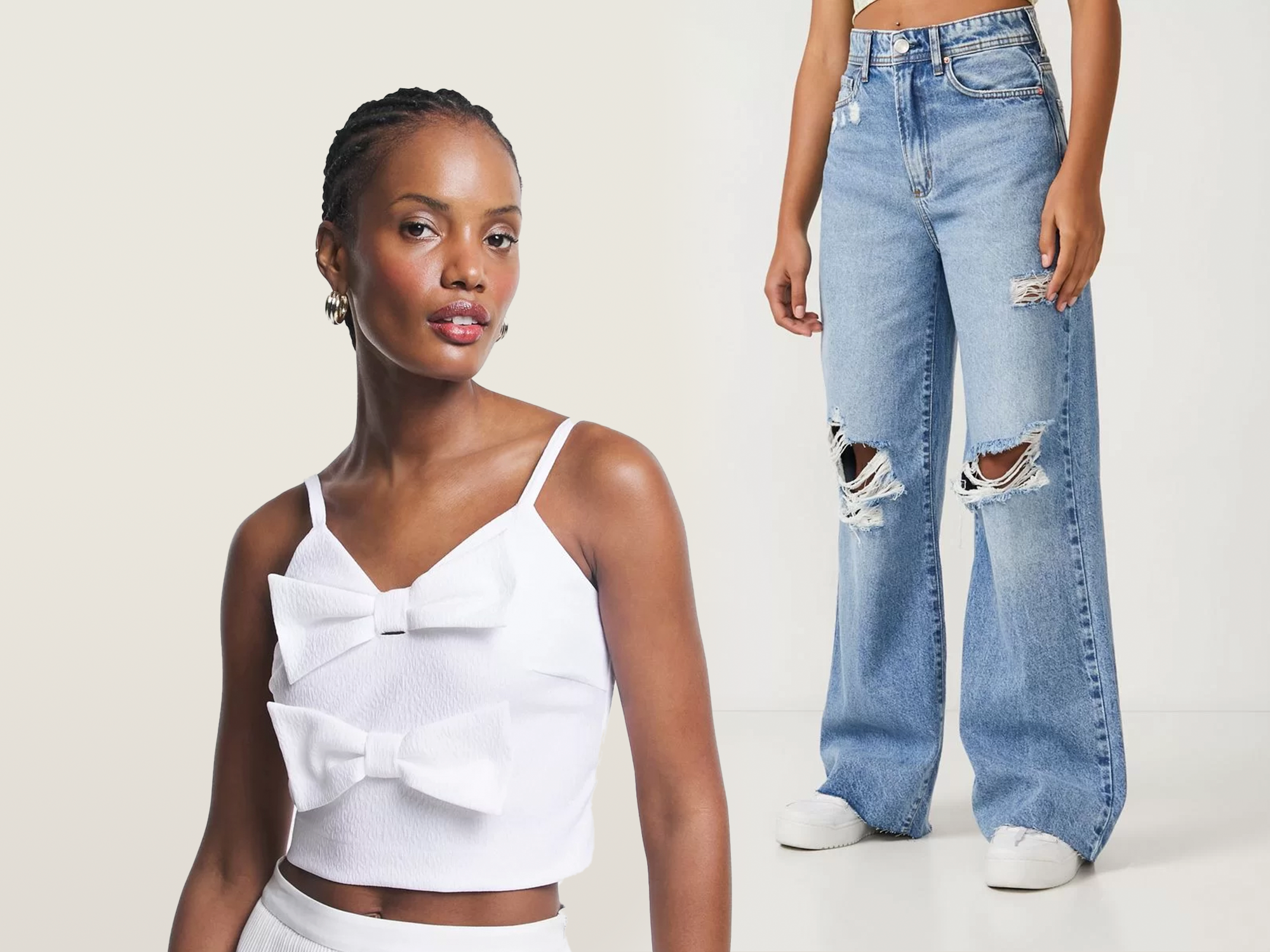 looks com camisa branca e calça jeans