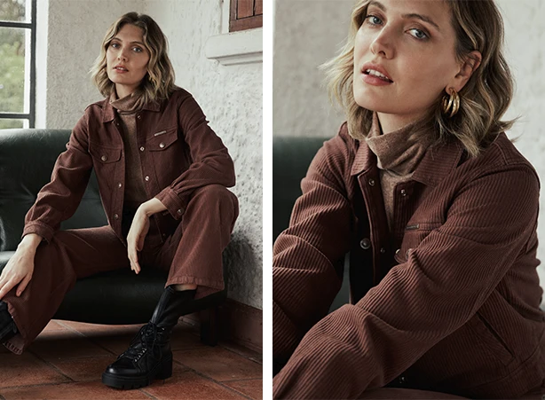 onde comprar jaqueta marrom barata e estilosa