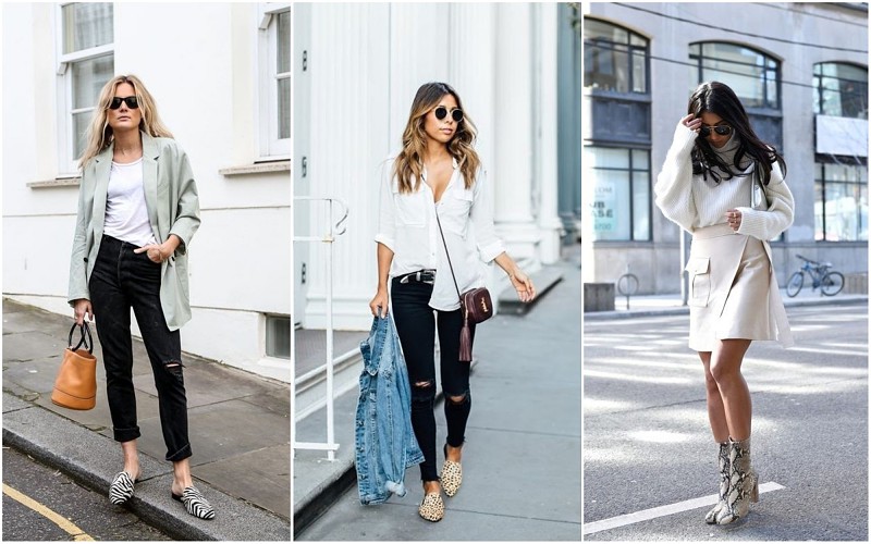 ideias de looks com sapato animal print