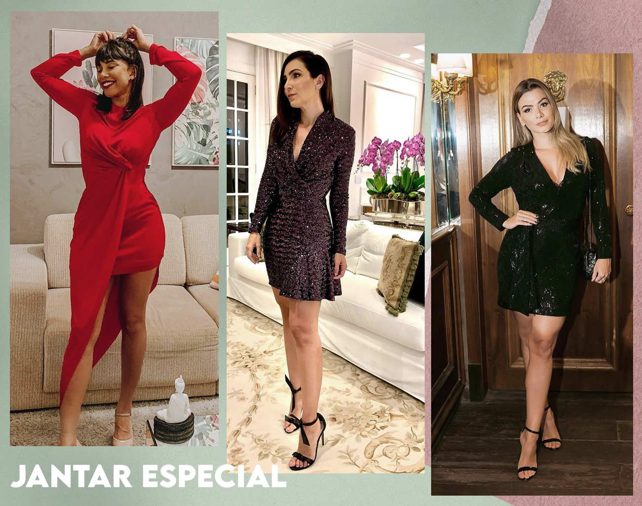 melhores looks para jantar romântico em casa