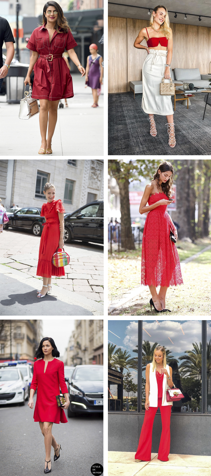 evitar erros ao usar look vermelho vibrante