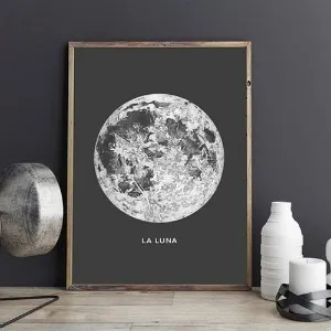 adesivo de parede fases da lua para quarto de bebê