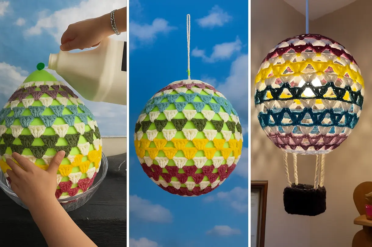 luminária crochê vs macramê qual a diferença