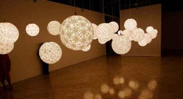 como fazer luminária de crochê endurecido passo a passo