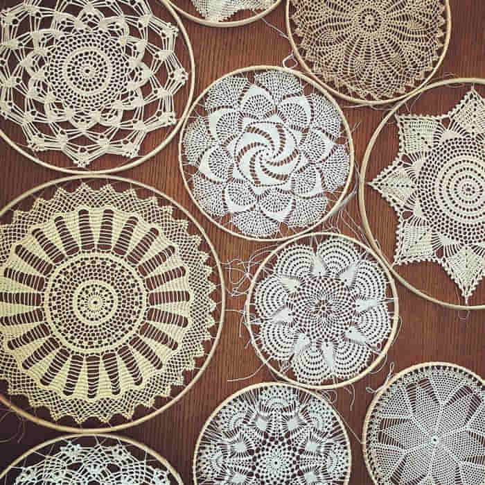 mandala croche vs macrame qual melhor parede