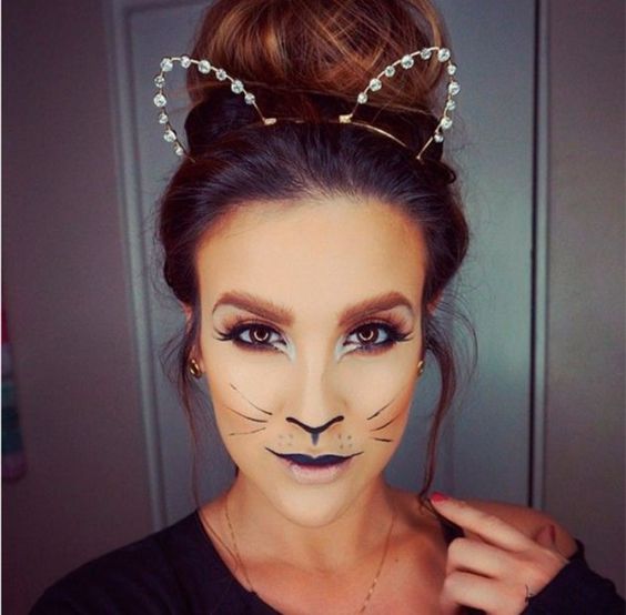 passo a passo maquiagem gatinha infantil segura