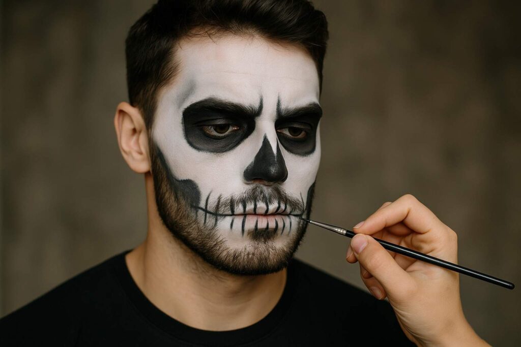 maquiagem halloween masculina profissional vs caseira