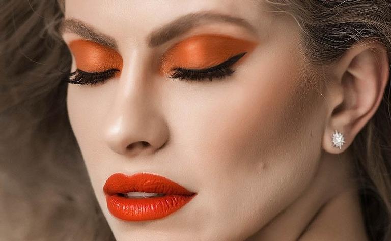 maquiagem laranja