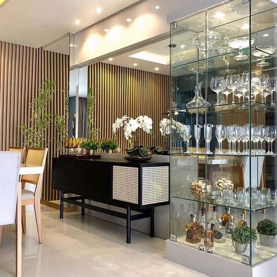 Melhores cristaleiras de vidro para sala de jantar