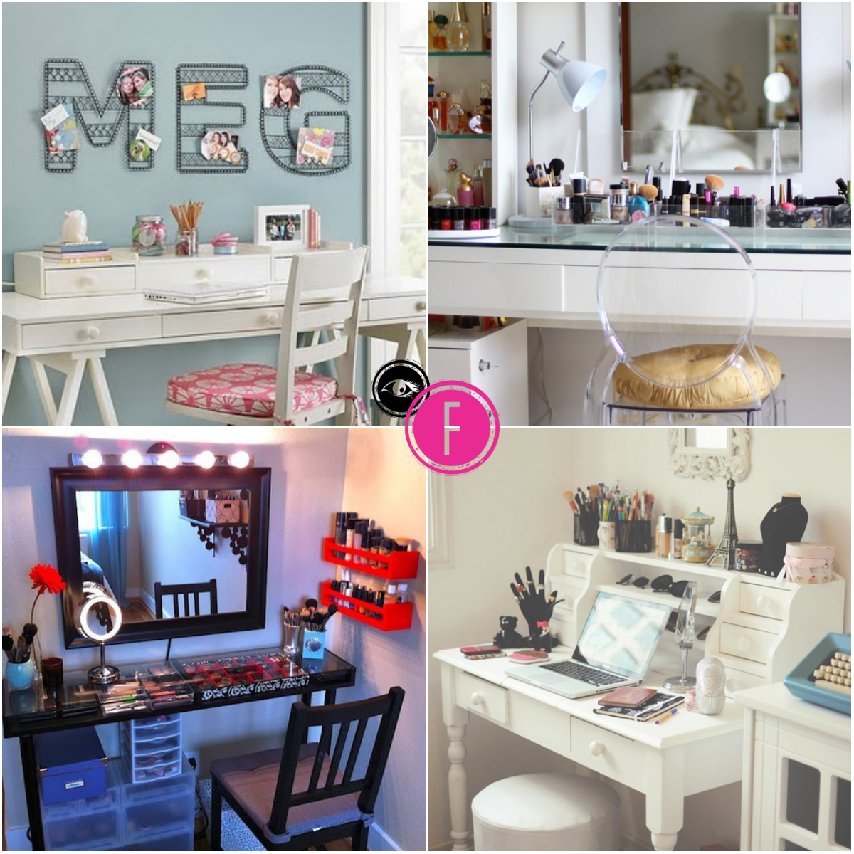 melhores mesas de maquiagem para um cantinho de beleza dos sonhos