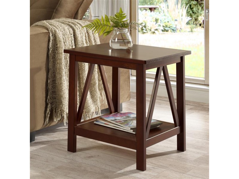 mesinha de canto industrial com pés de ferro