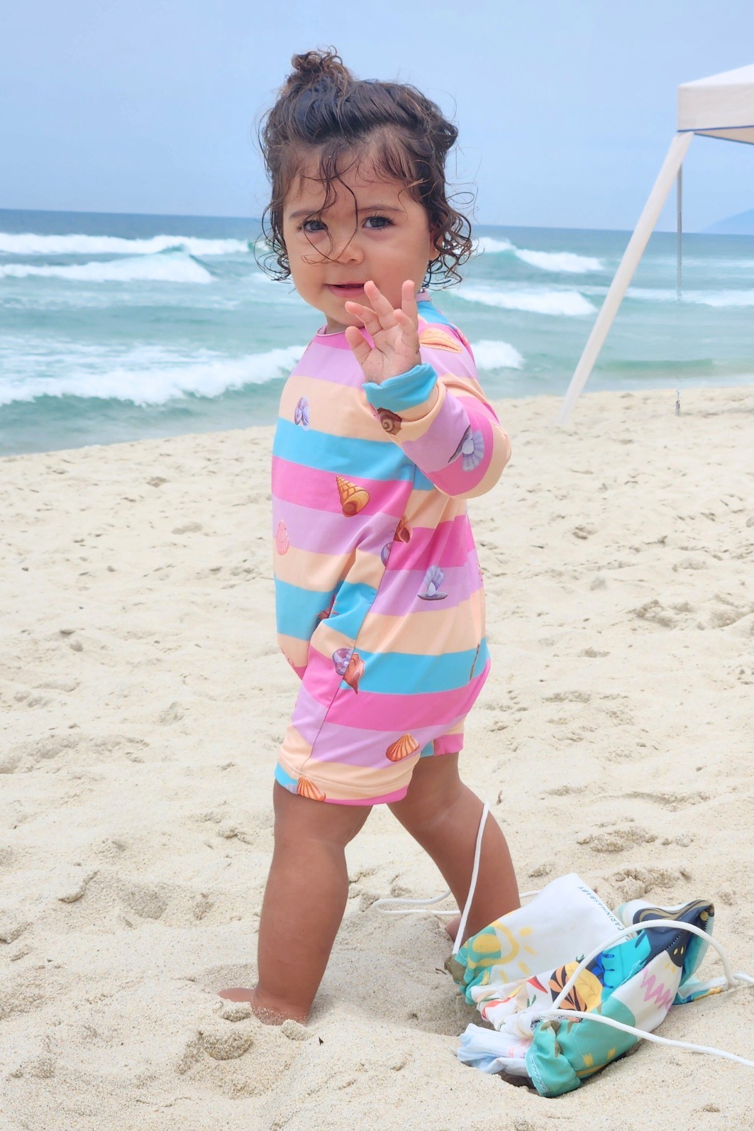 moda praia bebe com protecao solar