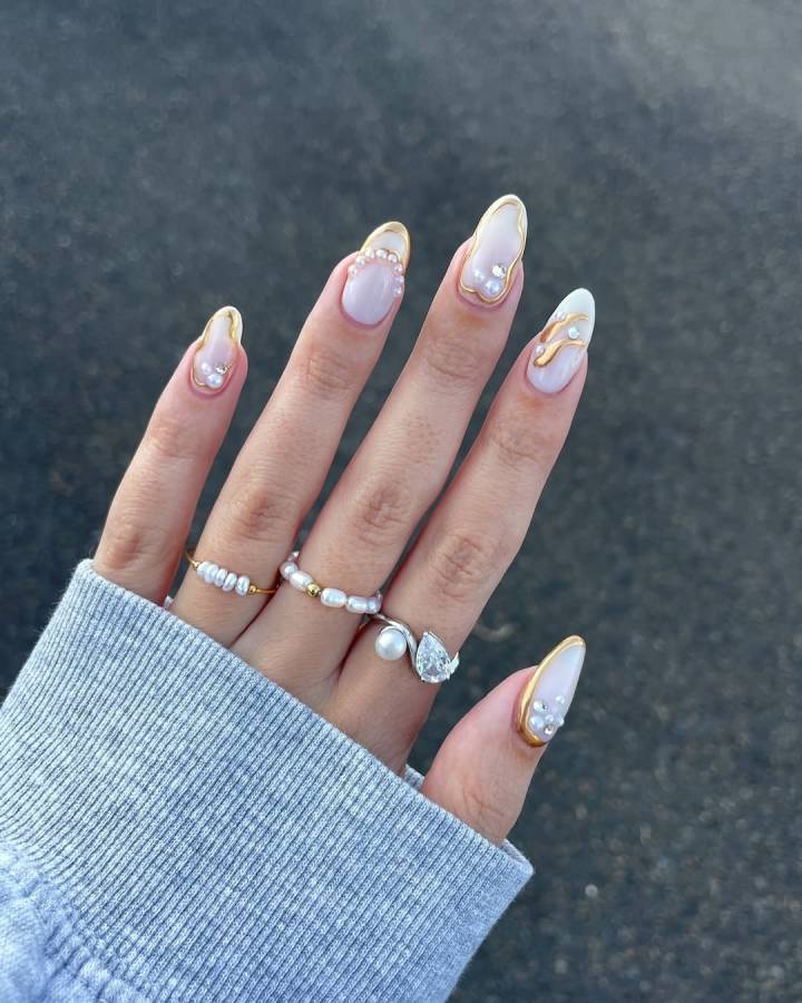 modelos de unhas amendoada