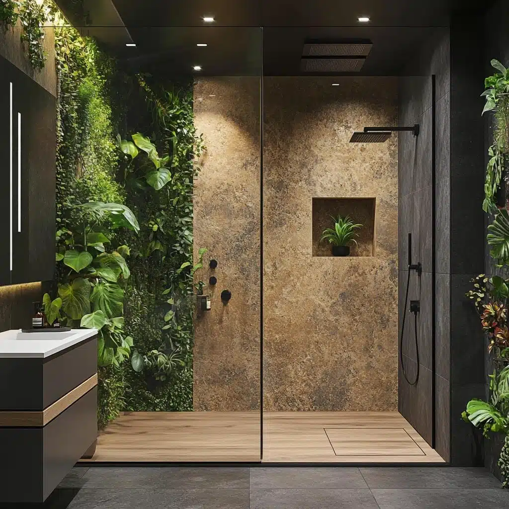 moderno moderno decoração de banheiro pequeno