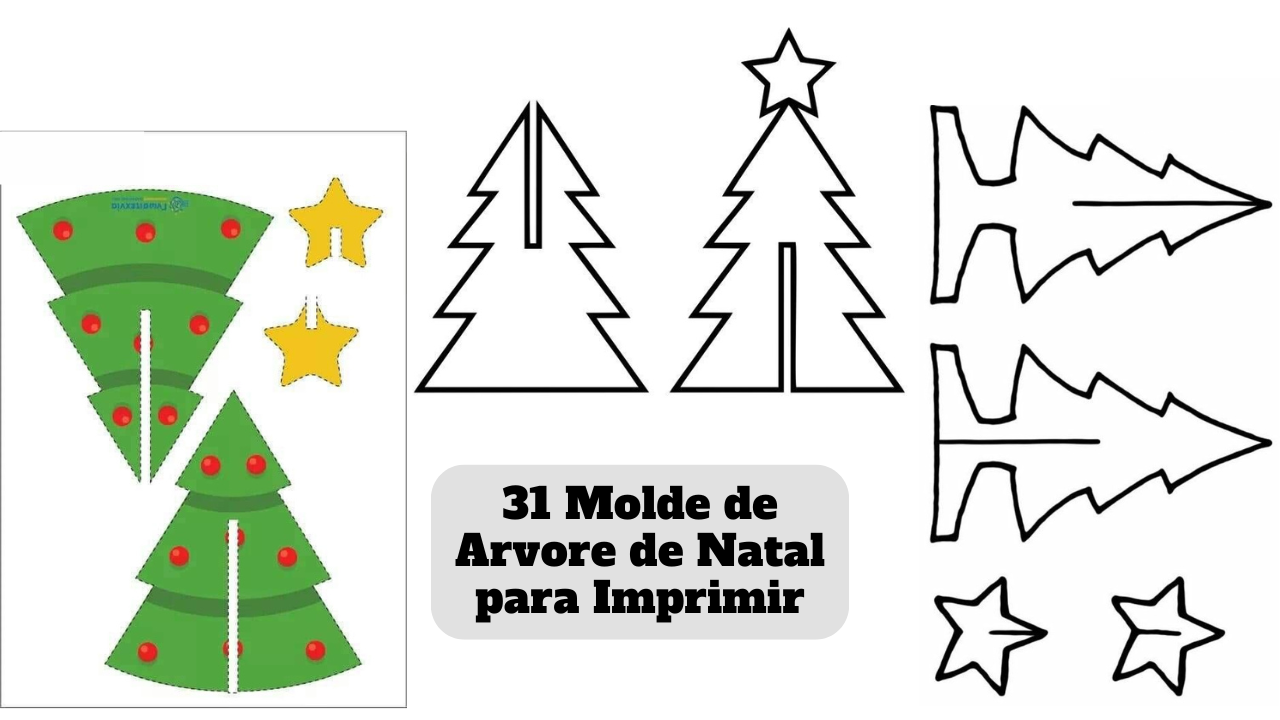 molde molde decoração de natal