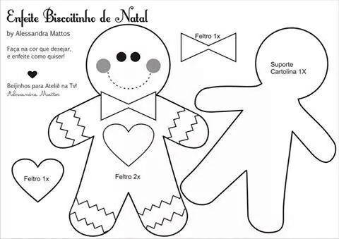 como evitar erros ao usar moldes de natal em EVA